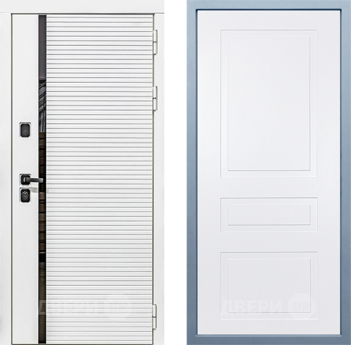 Входная металлическая Дверь Дива МХ-45 Белая STR Н-13 Белый в Реутове