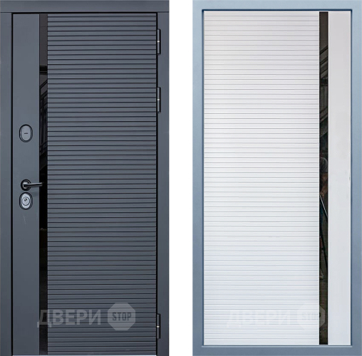 Входная металлическая Дверь Дива МХ-45 STR МХ-45 Белый матовый в Реутове