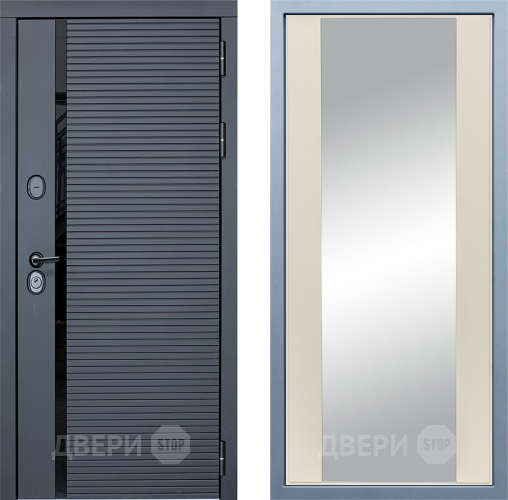 Входная металлическая Дверь Дива МХ-45 STR Д-15 Зеркало Шампань в Реутове