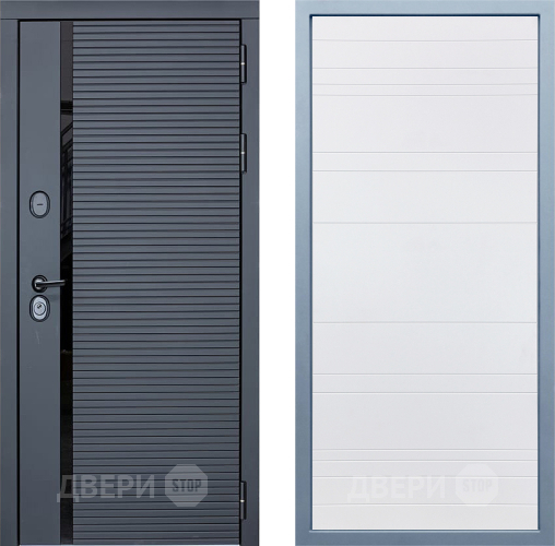 Входная металлическая Дверь Дива МХ-45 STR Д-5 Белый в Реутове