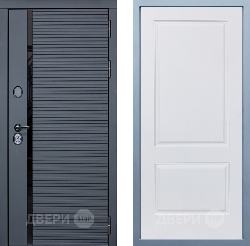 Входная металлическая Дверь Дива МХ-45 STR Д-7 Белый в Реутове