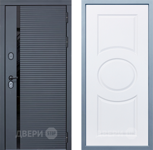 Входная металлическая Дверь Дива МХ-45 STR Д-8 Белый в Реутове