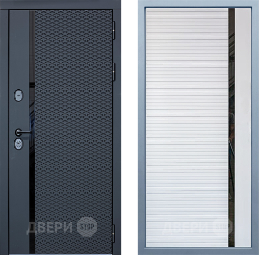 Входная металлическая Дверь Дива МХ-47 STR МХ-45 Белый матовый в Реутове