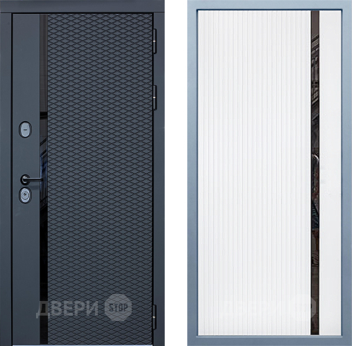 Входная металлическая Дверь Дива МХ-47 STR МХ-46 Белый матовый в Реутове