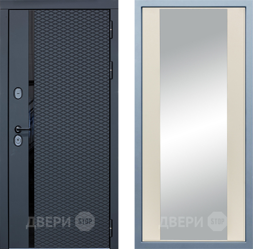Входная металлическая Дверь Дива МХ-47 STR Д-15 Зеркало Шампань в Реутове