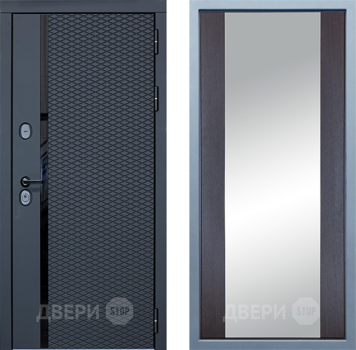 Входная металлическая Дверь Дива МХ-47 STR Д-15 Зеркало Венге в Реутове