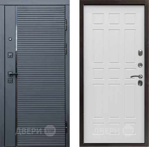 Входная металлическая Дверь Престиж Черная Линия Спарта Лиственница белая в Реутове