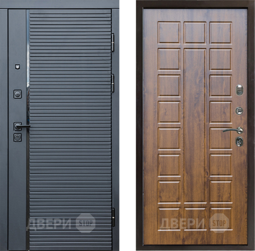 Входная металлическая Дверь Престиж Черная Линия Престиж Дуб в Реутове