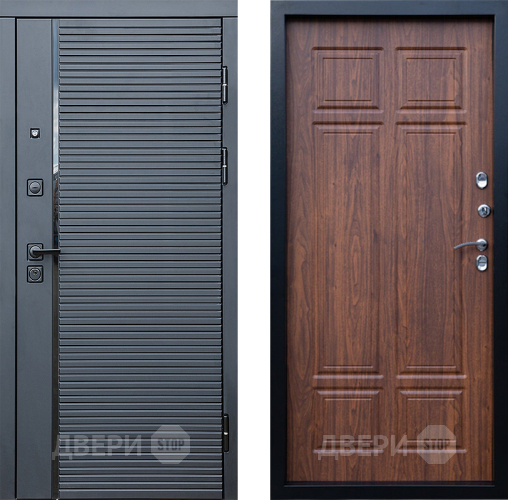 Дверь Престиж Черная Линия Премиум Орех темный в Реутове