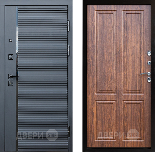 Входная металлическая Дверь Престиж Черная Линия Премиум Орех светлый в Реутове