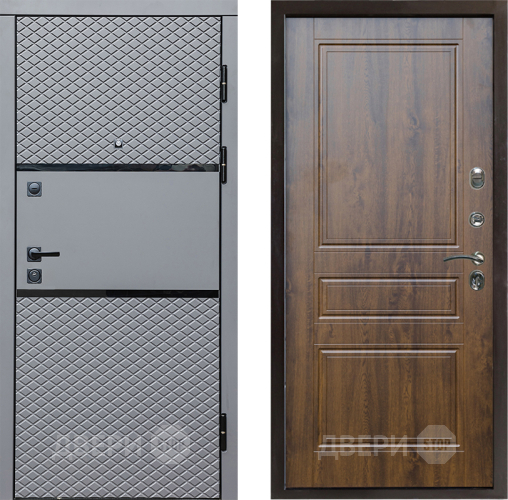 Входная металлическая Дверь Престиж Ромб Классика Дуб в Реутове
