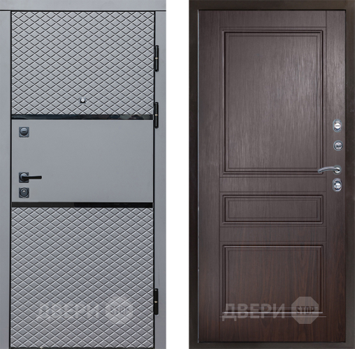Входная металлическая Дверь Престиж Ромб Классика Венге в Реутове