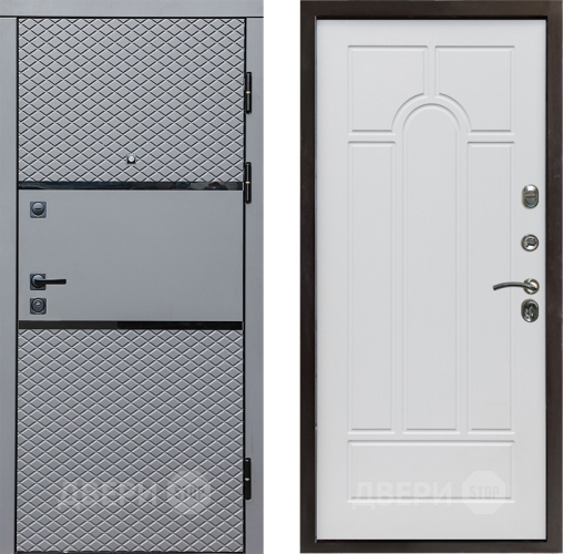 Дверь Престиж Ромб Арка Белое дерево в Реутове