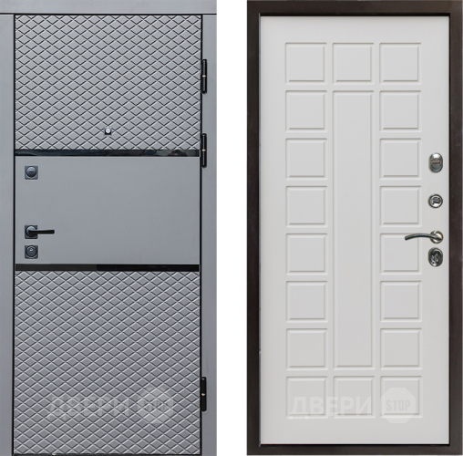 Входная металлическая Дверь Престиж Ромб Престиж Бежевый мат в Реутове