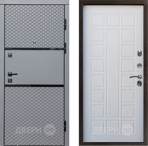 Входная металлическая Дверь Престиж Ромб Престиж Белое дерево в Реутове