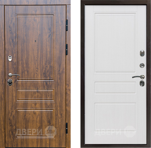 Входная металлическая Дверь Престиж Классика Дуб Классика Белое дерево в Реутове