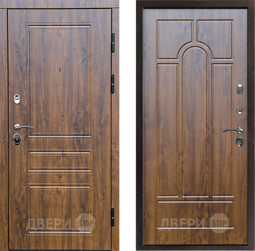 Входная металлическая Дверь Престиж Классика Дуб Арка Дуб в Реутове