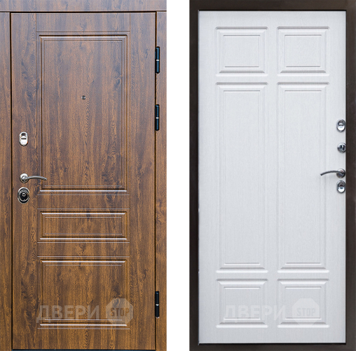 Входная металлическая Дверь Престиж Классика Дуб Премиум Лиственница белая в Реутове