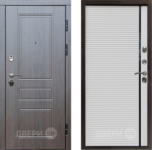 Входная металлическая Дверь Престиж Классика Венге Porte Белый в Реутове