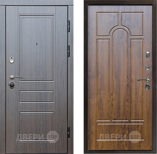 Входная металлическая Дверь Престиж Классика Венге Арка Дуб в Реутове