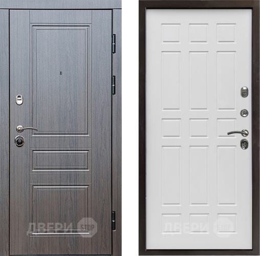 Входная металлическая Дверь Престиж Классика Венге Спарта Белое дерево в Реутове
