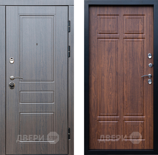 Входная металлическая Дверь Престиж Классика Венге Премиум Орех темный в Реутове