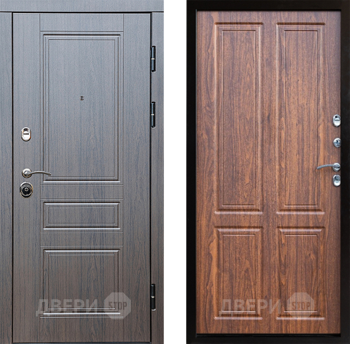 Входная металлическая Дверь Престиж Классика Венге Премиум Орех светлый в Реутове