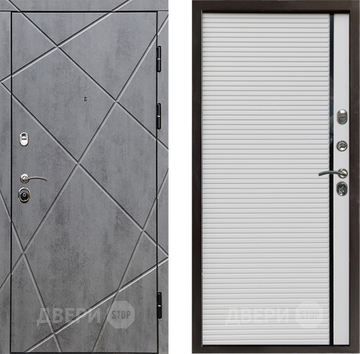 Входная металлическая Дверь Престиж Лучи Porte Белый в Реутове