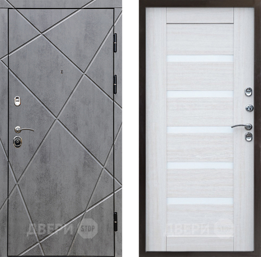 Входная металлическая Дверь Престиж Лучи Царга Лиственница белая в Реутове