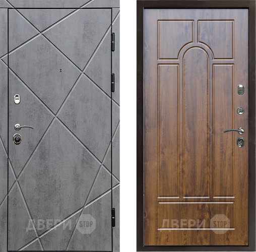 Входная металлическая Дверь Престиж Лучи Арка Дуб в Реутове