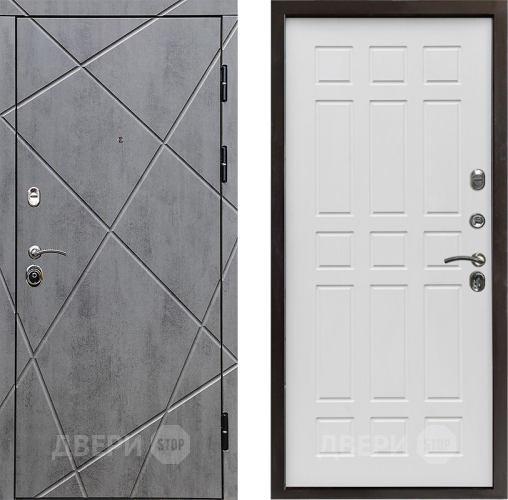 Входная металлическая Дверь Престиж Лучи Спарта Белое дерево в Реутове