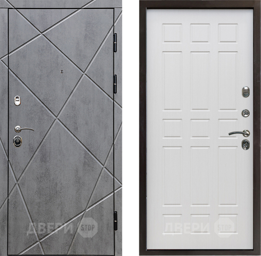 Входная металлическая Дверь Престиж Лучи Спарта Лиственница белая в Реутове