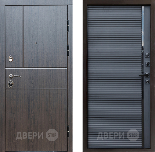 Входная металлическая Дверь Престиж Горизонт Венге Porte Черный кварц в Реутове