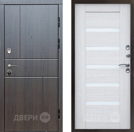 Входная металлическая Дверь Престиж Горизонт Венге Царга Лиственница белая в Реутове