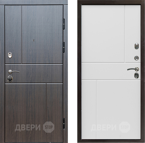 Входная металлическая Дверь Престиж Горизонт Венге Горизонт Бетон белый в Реутове