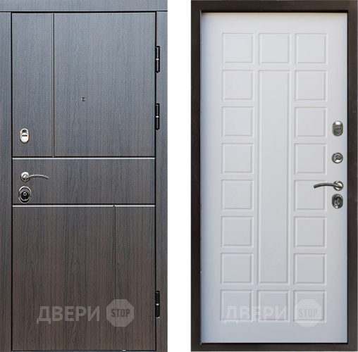 Входная металлическая Дверь Престиж Горизонт Венге Престиж Белое дерево в Реутове