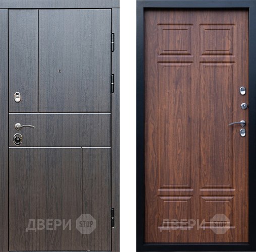 Входная металлическая Дверь Престиж Горизонт Венге Премиум Орех темный в Реутове