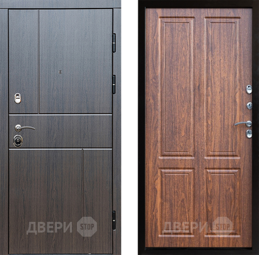 Входная металлическая Дверь Престиж Горизонт Венге Премиум Орех светлый в Реутове