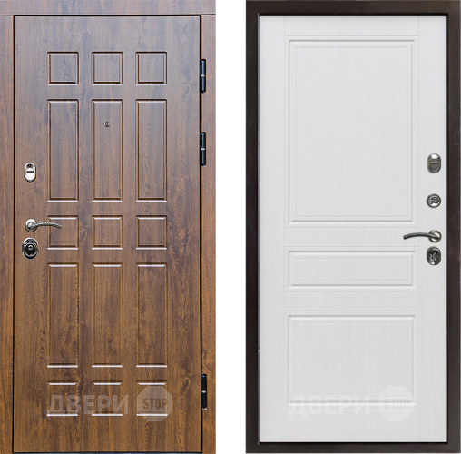 Входная металлическая Дверь Престиж Стандарт Классика Белое дерево в Реутове