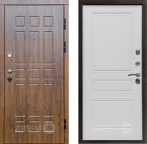 Входная металлическая Дверь Престиж Стандарт Классика Белый матовый в Реутове