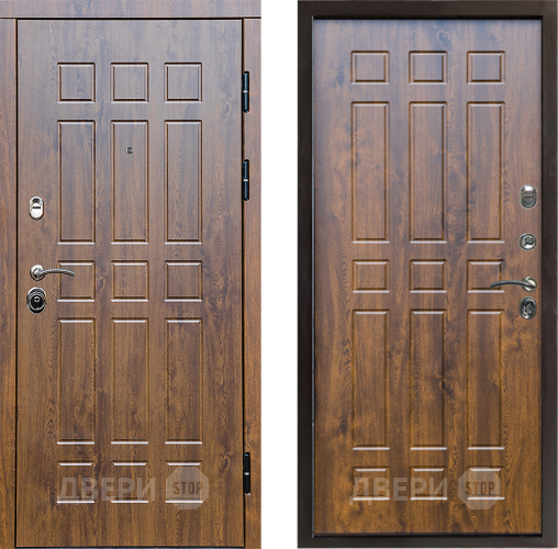 Входная металлическая Дверь Престиж Стандарт Спарта Дуб в Реутове