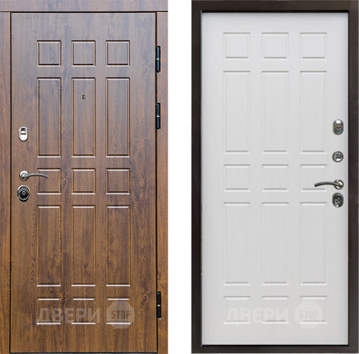 Входная металлическая Дверь Престиж Стандарт Спарта Лиственница белая в Реутове
