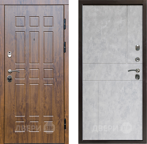 Входная металлическая Дверь Престиж Стандарт Горизонт Бетон светлый в Реутове