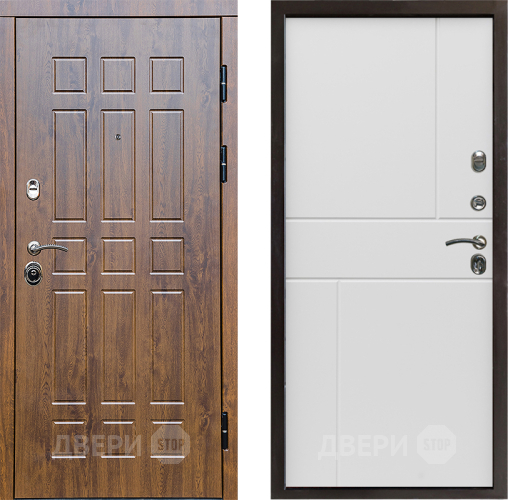 Входная металлическая Дверь Престиж Стандарт Горизонт Бетон белый в Реутове