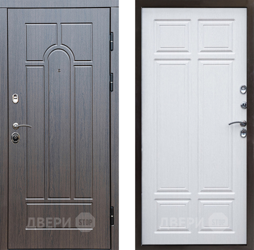 Входная металлическая Дверь Престиж Арка Премиум Лиственница белая в Реутове