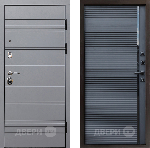 Входная металлическая Дверь Престиж Линия Грэй Porte Черный кварц в Реутове