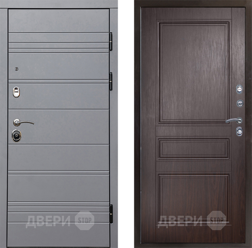 Входная металлическая Дверь Престиж Линия Грэй Классика Венге в Реутове