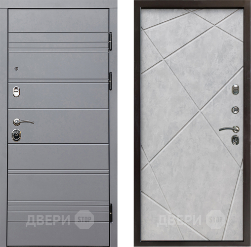 Дверь Престиж Линия Грэй Лучи Бетон светлый в Реутове