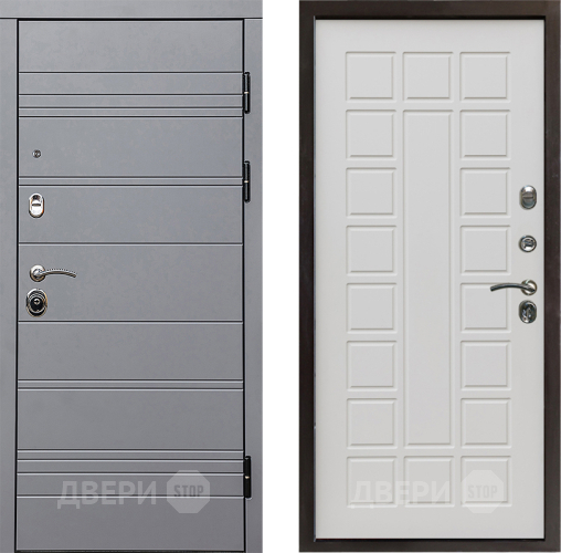 Входная металлическая Дверь Престиж Линия Грэй Престиж Бежевый мат в Реутове