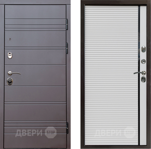 Входная металлическая Дверь Престиж Линия Браун Porte Белый в Реутове